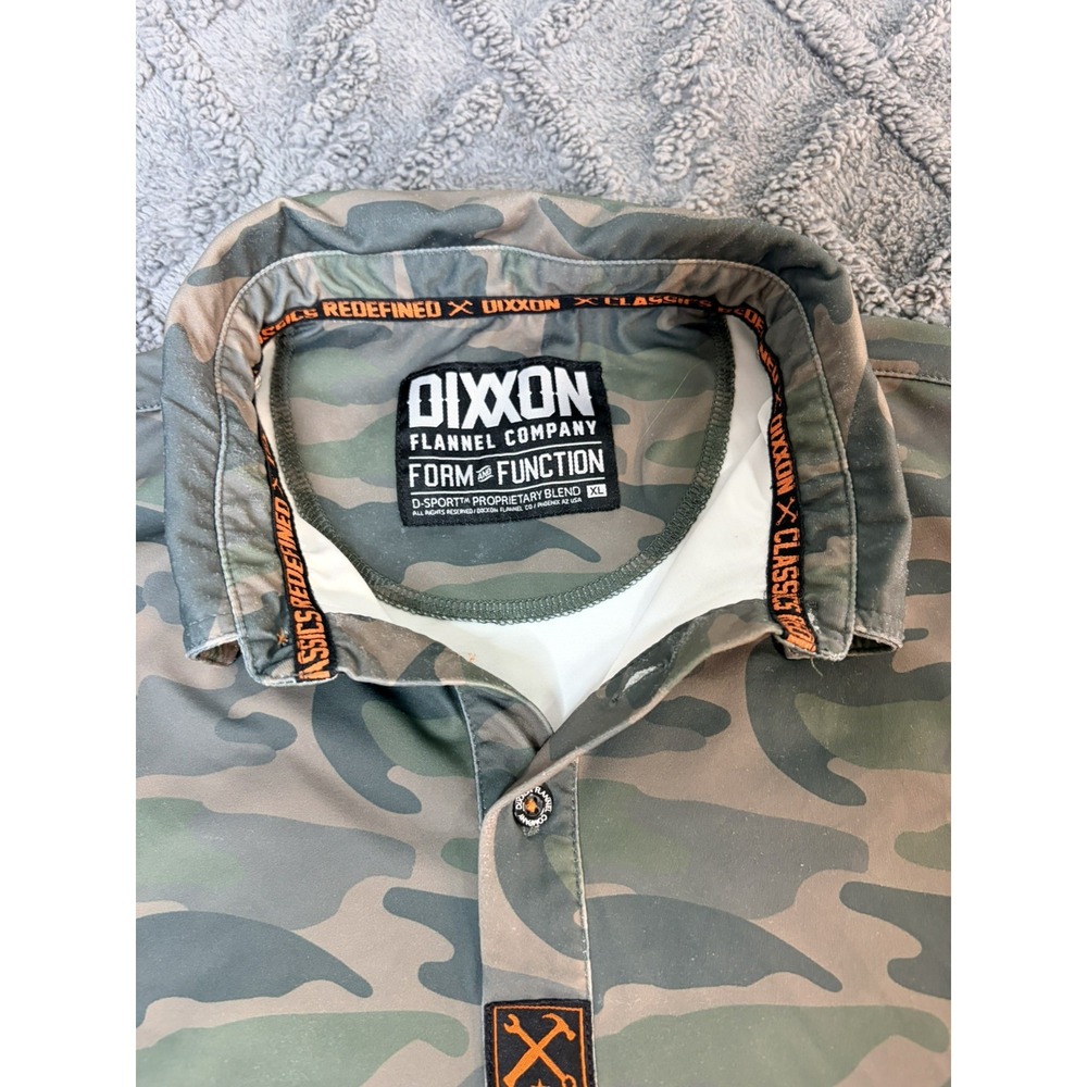Dixxon Camouflage Short Sleeve Shirt Size XL - Picture 6 of 7